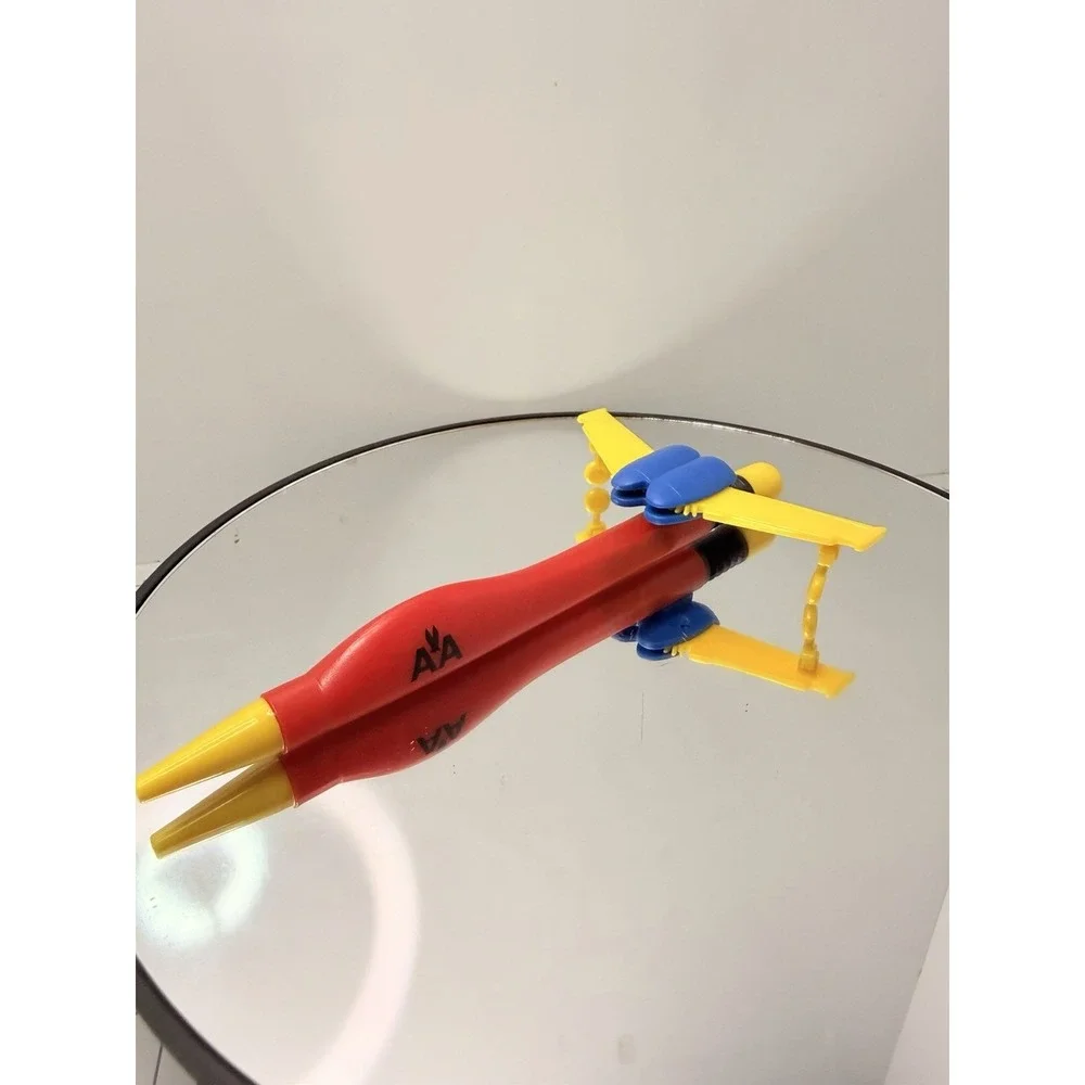 Vintage AA American Airlines Plane Shaped Pen Foldable Wings Aviation Souvenir